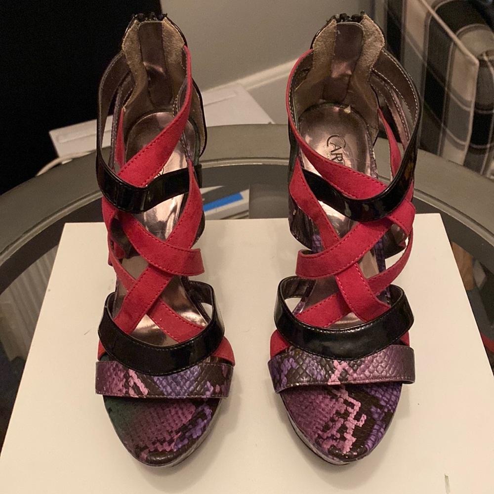 Carlos Santa Size 8 Multi Color Size 8 5” Stiletto